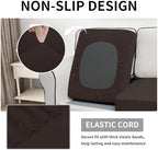 Easy-Going Waterproof Cushion Covers Set, Quilted Stretch 3-Piece Sofa Seat - Image 3