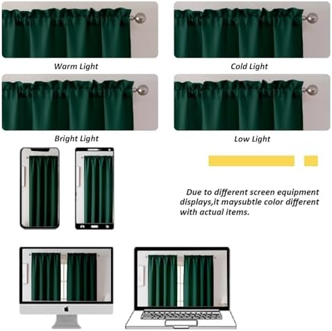 Chyhomenyc Hunter Green Short Curtain Valance - Image 6
