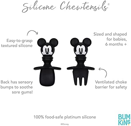 Bumkins Disney Baby Utensils Set, Chewtensils Silicone Spoons - Image 5