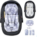Infant Car Seat Insert with Extra Headrest, Baby Car Seat Head Support by THEKENKYO