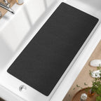 HITSLAM Bathtub Mat Non Slip, 35 x 16 Inch Long Soft PVC Loofah Shower Mat by HITSLAM