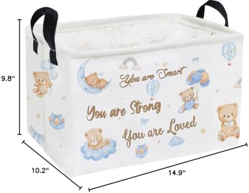 Essme Rectangular Bear Basket, Kids Baskets Empty - Image 2