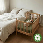 Crib Sheets, 100% Organic Cotton Muslin, Fitted 28"x52" Standard - Image 4