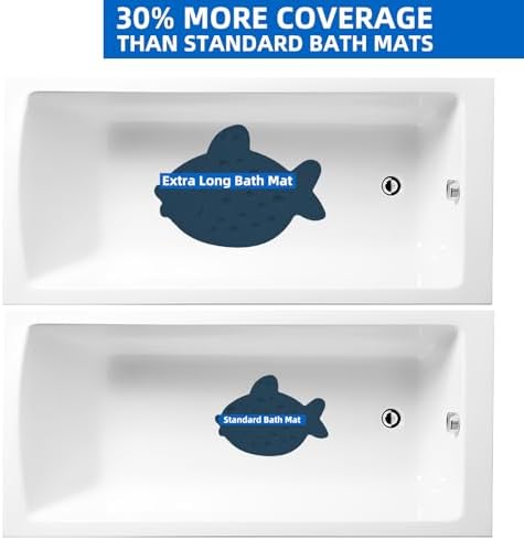 Non-Slip Bathtub Mat ZHICHENG Soft Rubber Bathroom Bathmat - Image 6
