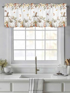 Vandarllin Fall Floral Leaves Kitchen Curtains Valances - Image 2