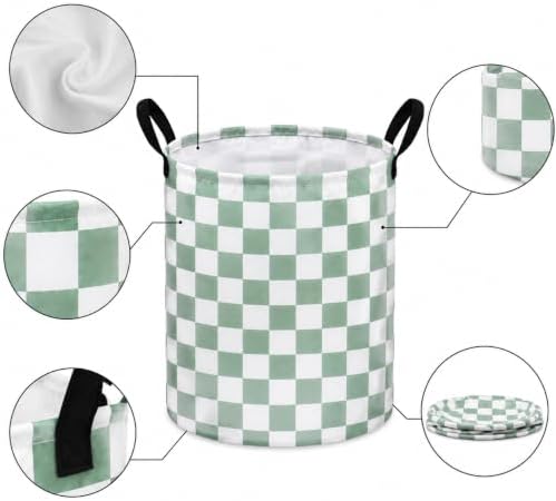 Sage Green Storage Basket Girls Storage Bins Baby Nursery Hamper - Image 5