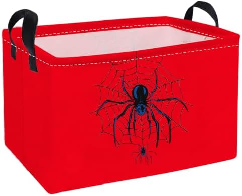 Essme Rectangular Spider Baskets, Halloween Storage Box, Cute Basket by ESSME