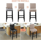 Fuloon Waterproof Barstool Covers Chair Slipcovers, 4 Pack - Image 6
