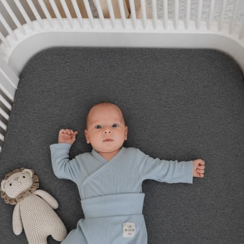 Dreamology Mini Crib Sheets Fitted, 100% Cotton Jersey Crib Sheets - Image 6
