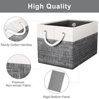 Fab totes Storage Bins 6-Pack, Foldable Storage Baskets - Image 3