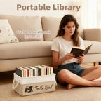 2 Pack TBR Book Storage Basket Bin - Image 7