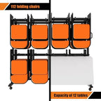 Albott Folding Chair Rack for 12 Tables or 112 Chairs - Image 4