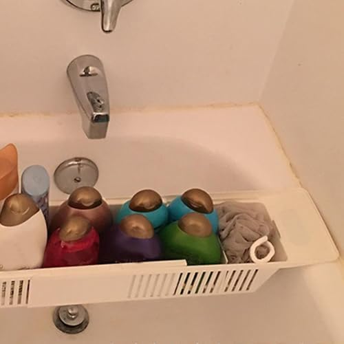 Expandable Bath Tray, 10 Pack Plastic Bathtub Shelf Dishwasher Safe Bath Caddy - Image 7