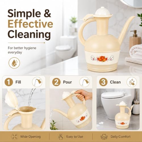 Beige Lota Bodna Toilet Wash Jug - Image 3