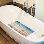 Bathtub Mat Non Slip 26.8x15.1 Inch, Starfish Seashell Beach Shower Mat - Image 5