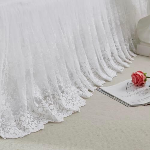 Brandream Boho Bohemian Girl Baby Nursery Lace Crib Bed Skirt Dust Ruffle - Image 7