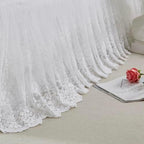 Brandream Boho Bohemian Girl Baby Nursery Lace Crib Bed Skirt Dust Ruffle - Image 7