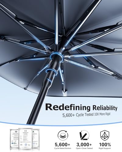 Weektic Windshield Sun Shade Umbrella, Sun & Heat Protection, Keep Vehicle Cool - Image 4