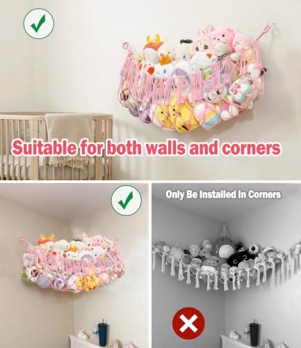 Stuffed Animal Net Hammock, Save Space Eliminate Clutter - Image 6