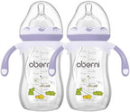 Oberni Baby Bottles, Weighted Straw Toddler Milk Bottles by oberni