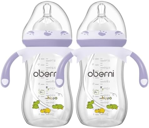 Oberni Baby Bottles, Weighted Straw Toddler Milk Bottles by oberni