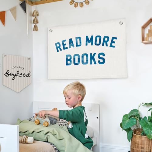 Lacama Reading Nook Decor Read More Books Banner - Image 4
