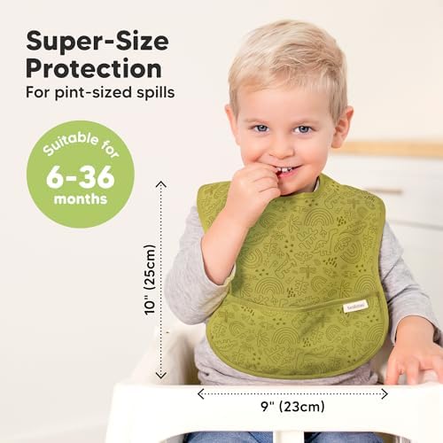 KeaBabies 3-Pack Waterproof Baby Bibs - Image 3