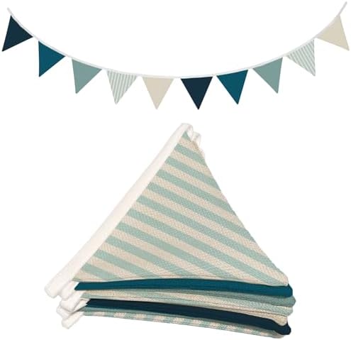 Boys Room Wall Art Decor, Flags 11Ft Bunting Flags Fabric by ETVISOWallArt
