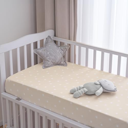 PHF 3 Pack Soft Rainbow Crib Sheets Fitted, Silky Comfy Breathable Baby Sheets - Image 3