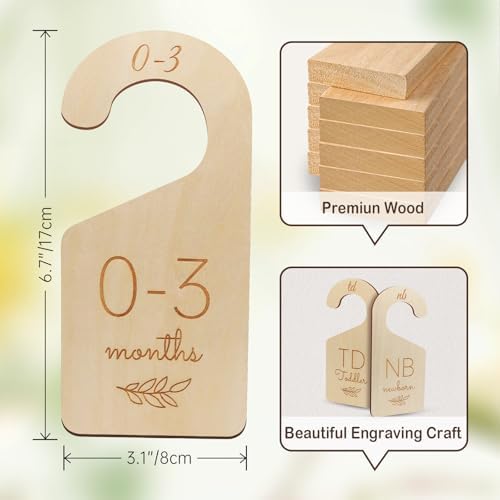 Wooden Double-Sided Baby Closet Dividers - Image 7