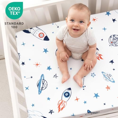 david's kids 3 Pack Fitted Crib Sheets, Ultra Soft Breathable Comfortable Baby - Image 7