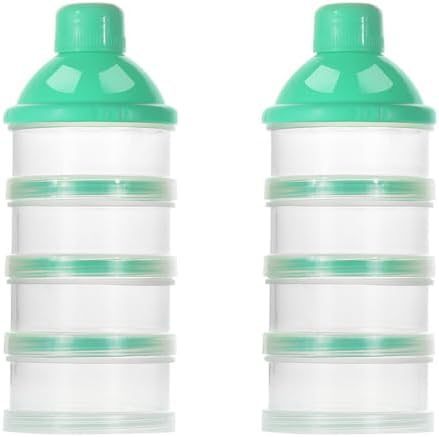 Accmor Formula Dispenser On The Go, 4 Compartments Stackable Formula Container by Accmor