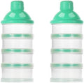 Accmor Formula Dispenser On The Go, 4 Compartments Stackable Formula Container by Accmor