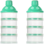 Accmor Formula Dispenser On The Go, 4 Compartments Stackable Formula Container by Accmor