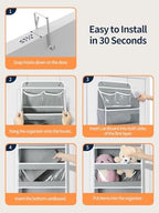 Yecaye 5 Tier Over the Door Organizer, Swing-proof Door Organizer Hanging - Image 4