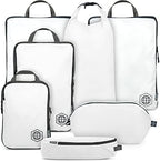 TRIPPED Travel Gear Large Compression Packing Cubes 7-Piece Set by TRIPPEDTravelGear
