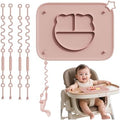 1 Pack Silicone Mat for Babies, Baby Placemat Built-in Suction Base and by Cathill