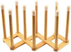 Bamboo Retractable Bottle Drying Rack Cup Dish Drying Racks, Sports Water by Cyauatt
