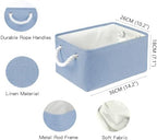 Storage Bins with Sturdy Cotton Handles, Fabric Storage Baskets - Image 6