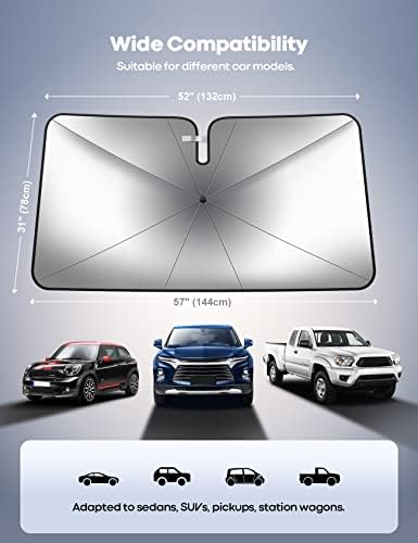 Lamicall Car Windshield Sunshade Umbrella - Image 4