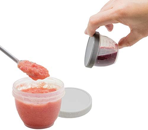 Youngever 18 Sets Baby Food Storage, 2 Ounce Plastic Baby Food Containers - Image 3