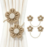 VIS'V Curtain Tiebacks, Twisted Boho Curtain Holdbacks by VISV