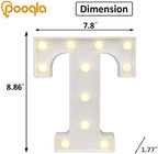 Pooqla LED Light Up Letters, Warm White and Colorful Lighted Marquee Letters - Image 3