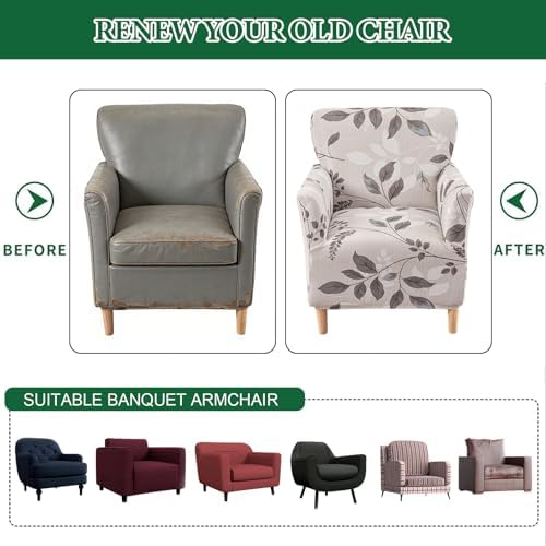 Stretch Chair Covers Armchair Slipcovers - Image 6
