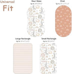 Yoofoss 3-Pack Bassinet Sheets for Boys Girls Universal Fit - Image 3