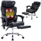 Executive Office Chair, 22.05" Wide Leather Ergonomic Office Chair by Unknown