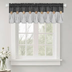 ASPMIZ Farmhouse Cotton Linen Valances by ASPMIZ