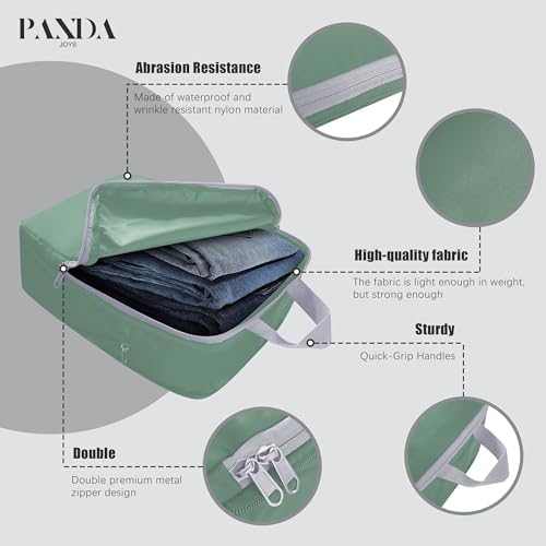 PANDA JOYS 4 Set Compression Packing Cubes Travel - Image 4