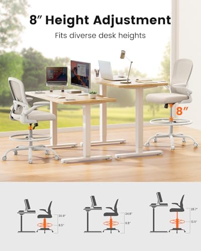 ErGear Drafting Chair, Tall Office Chair - Image 6