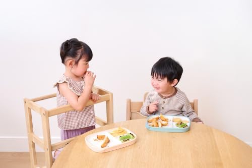 Ello Clean Start Toddler Dinner Plate 2 Pack | BPA-Free Ceramic Plates - Image 2